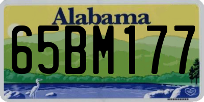 AL license plate 65BM177