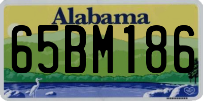 AL license plate 65BM186