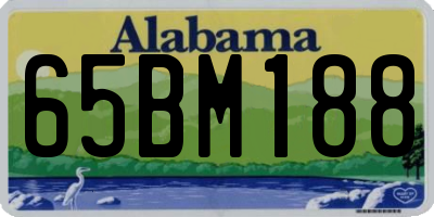 AL license plate 65BM188