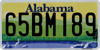 AL license plate 65BM189