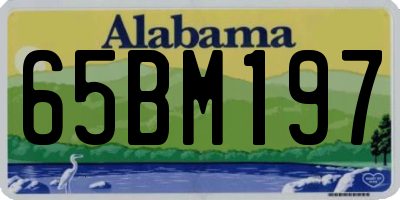 AL license plate 65BM197