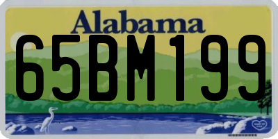 AL license plate 65BM199