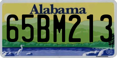 AL license plate 65BM213