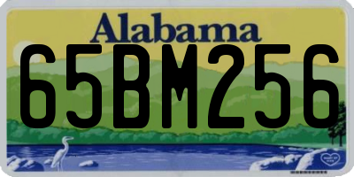 AL license plate 65BM256
