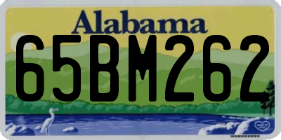 AL license plate 65BM262