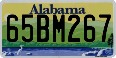 AL license plate 65BM267