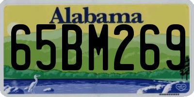 AL license plate 65BM269