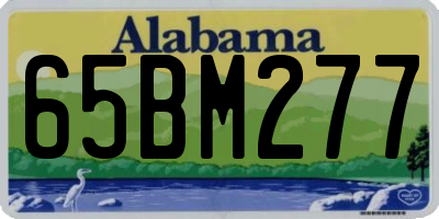 AL license plate 65BM277