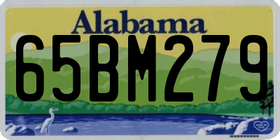 AL license plate 65BM279