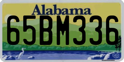 AL license plate 65BM336