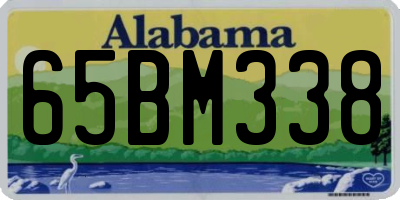 AL license plate 65BM338