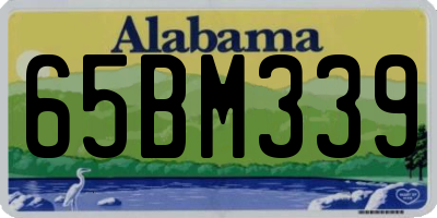 AL license plate 65BM339