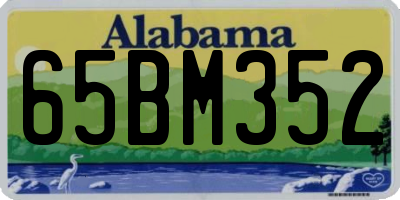 AL license plate 65BM352