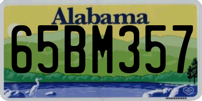 AL license plate 65BM357