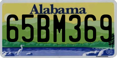 AL license plate 65BM369