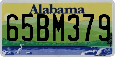 AL license plate 65BM379