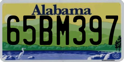 AL license plate 65BM397