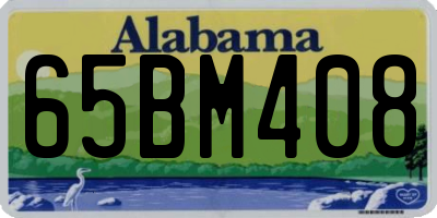 AL license plate 65BM408
