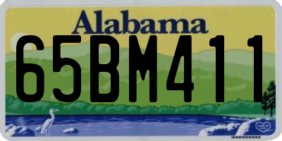 AL license plate 65BM411