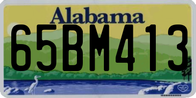 AL license plate 65BM413