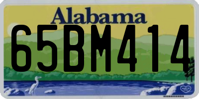 AL license plate 65BM414