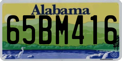 AL license plate 65BM416
