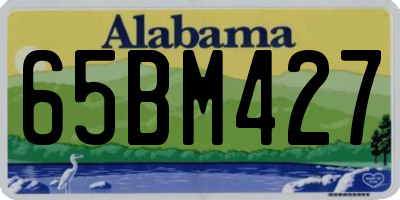 AL license plate 65BM427
