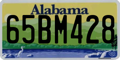 AL license plate 65BM428
