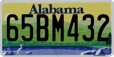 AL license plate 65BM432