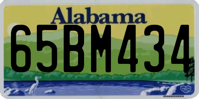 AL license plate 65BM434