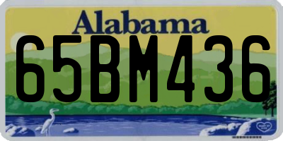 AL license plate 65BM436