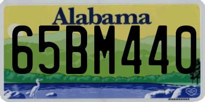 AL license plate 65BM440