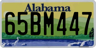 AL license plate 65BM447