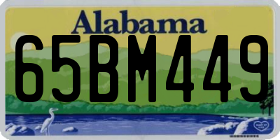 AL license plate 65BM449