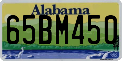 AL license plate 65BM450