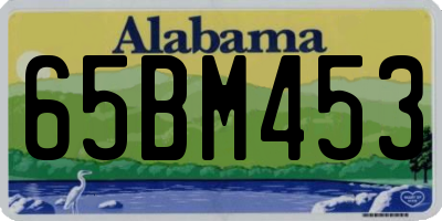 AL license plate 65BM453