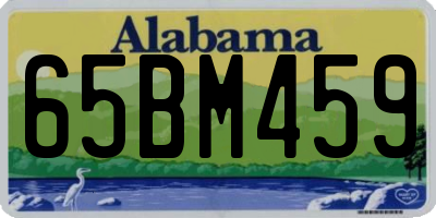 AL license plate 65BM459