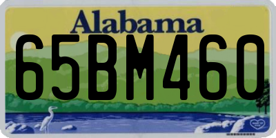 AL license plate 65BM460