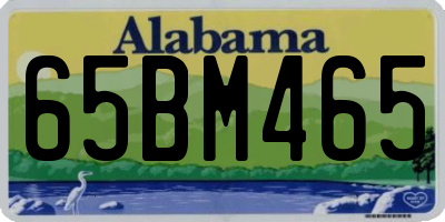 AL license plate 65BM465