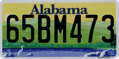 AL license plate 65BM473