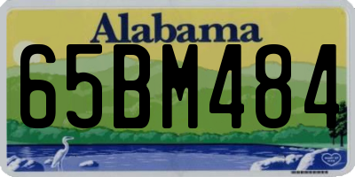 AL license plate 65BM484