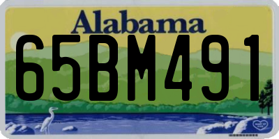 AL license plate 65BM491