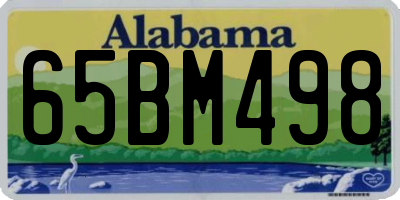 AL license plate 65BM498