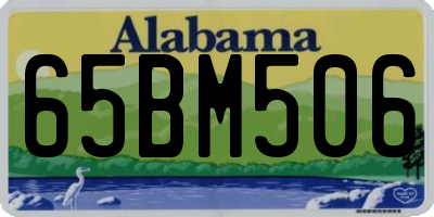 AL license plate 65BM506