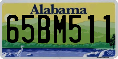 AL license plate 65BM511