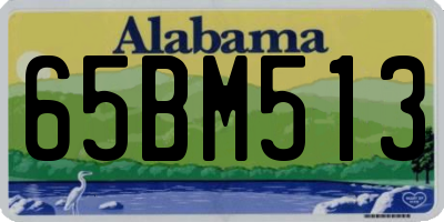 AL license plate 65BM513