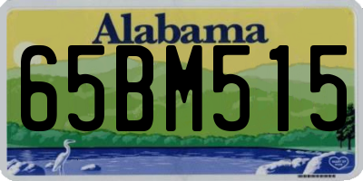 AL license plate 65BM515