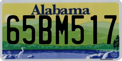 AL license plate 65BM517