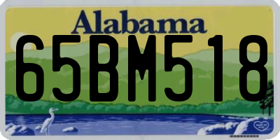 AL license plate 65BM518