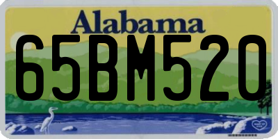 AL license plate 65BM520
